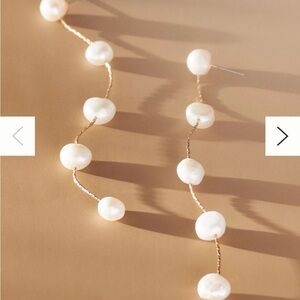 Ettika Dripping Pearl Delicate Drop Earrings